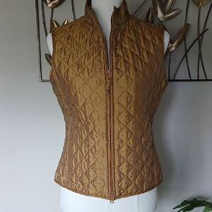 Relativity Quilted Gold Vest
